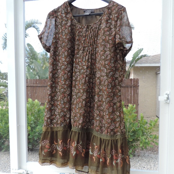 redoute creation Dresses & Skirts - resolute BoHo short sleeve dress